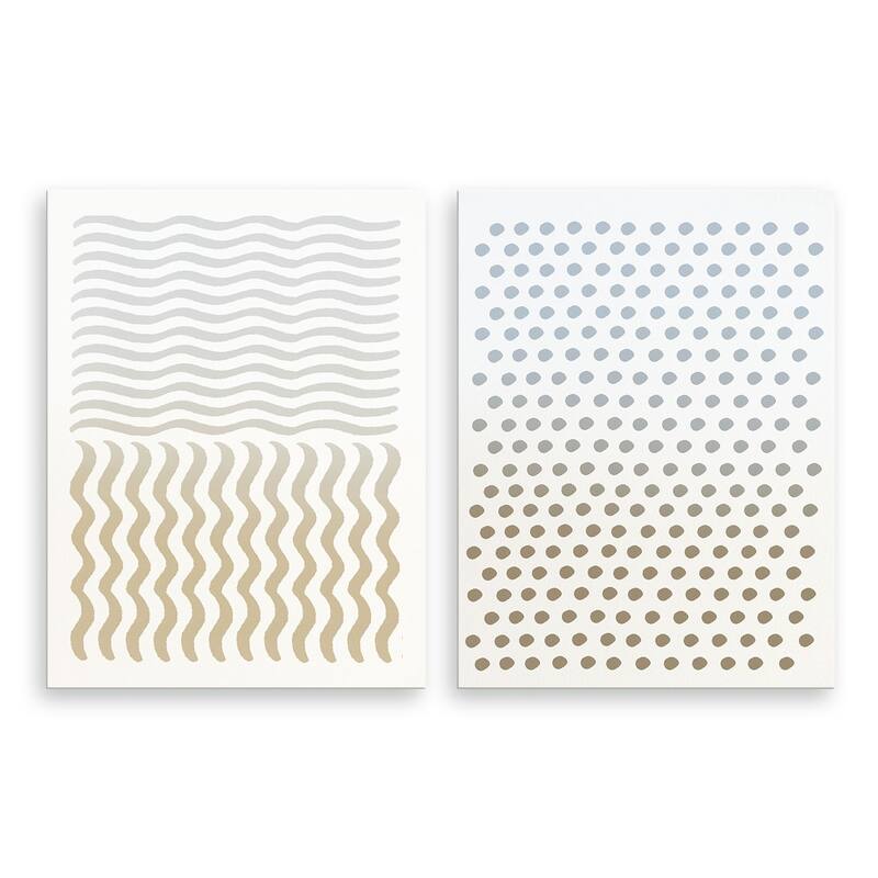 'Abstract Neutral CLXIV' 2-Piece Wrapped Canvas Wall Art Set by ChiChi Décor