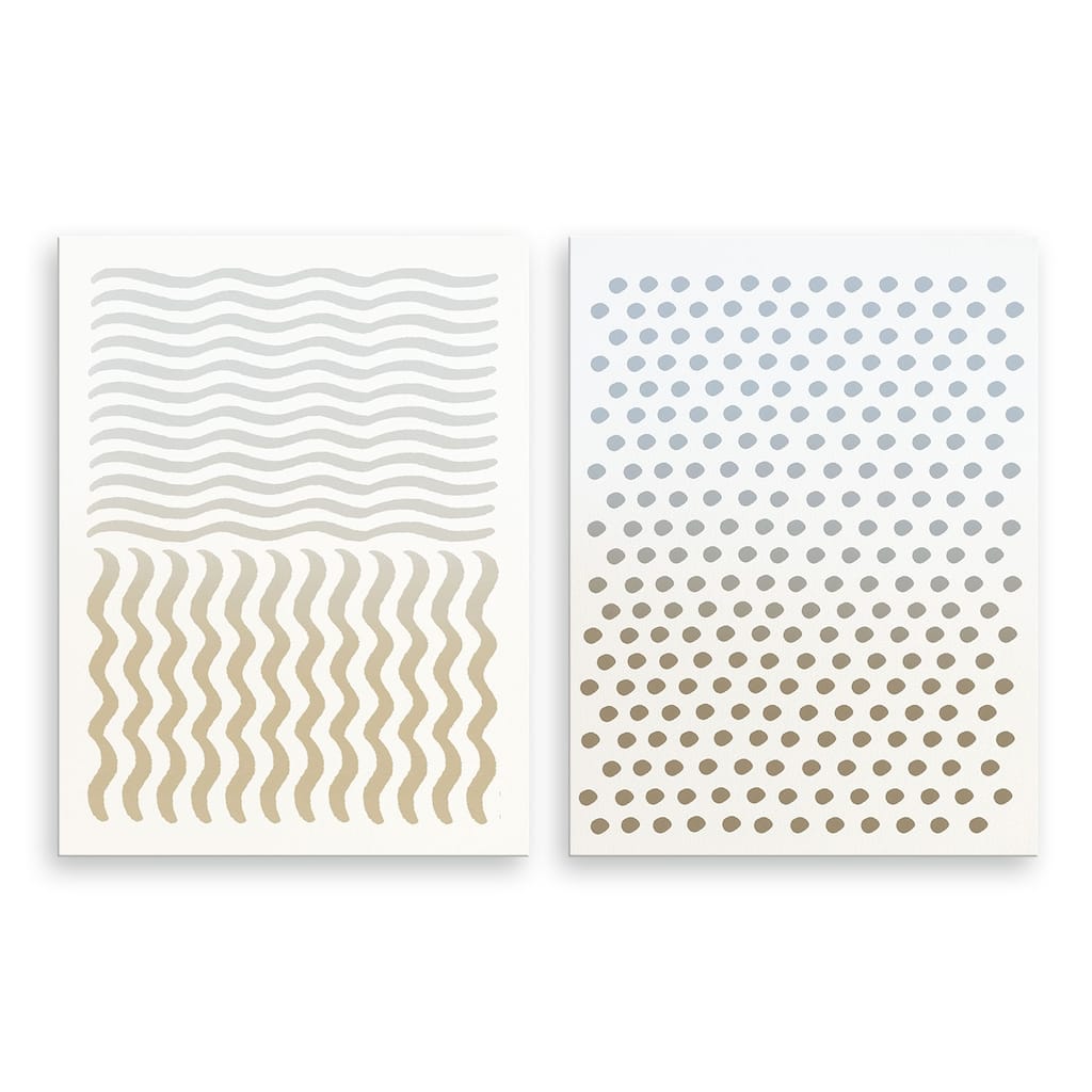 'Abstract Neutral CLXIV' 2-Piece Wrapped Canvas Wall Art Set by ChiChi Décor