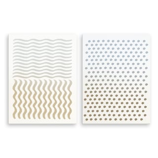 'Abstract Neutral CLXIV' 2-Piece Wrapped Canvas Wall Art Set by ChiChi Décor
