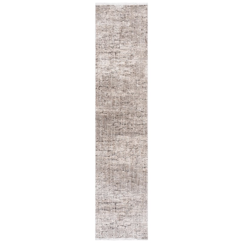 SAFAVIEH Garnet Minavere Modern Contemporary Rug - 2'2" x 10' Runner - Grey/Ivory
