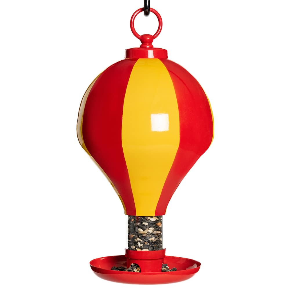 Up, Up & Away Bird Feeder, Unique and Colorful Hot Air Balloon Design by Good Directions