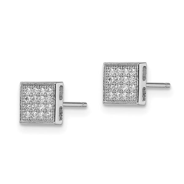 Best Designer Jewelry Sterling Silver & CZ Brilliant Embers Earrings 