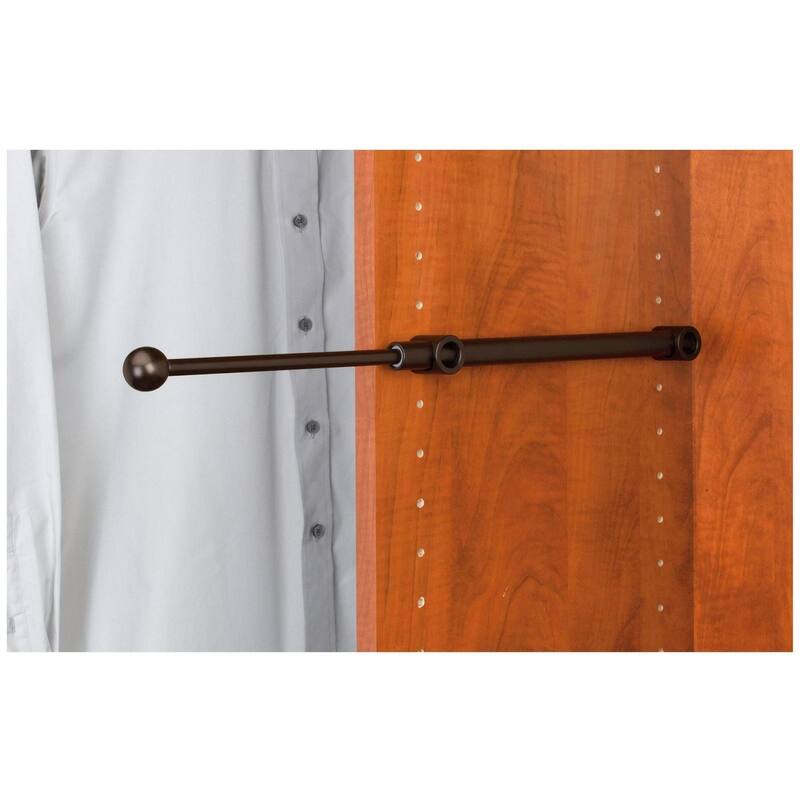 Rev-A-Shelf CVR Series 12 Inch Pull Out Designer Closet Valet Rod
