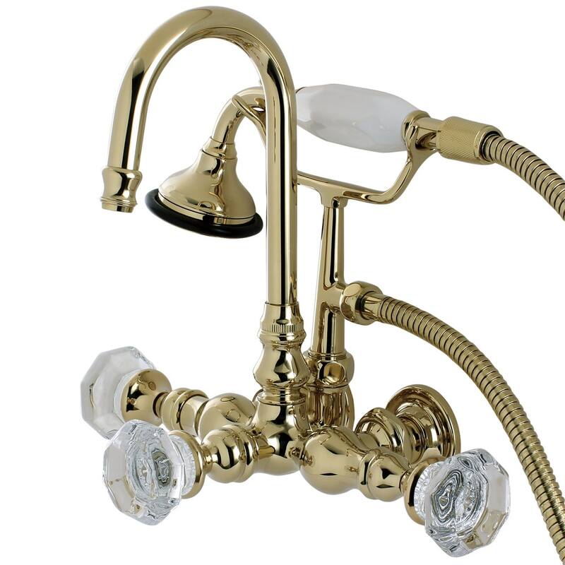Kingston Brass Celebrity Wall Mounted Clawfoot Tub Filler Trim with
