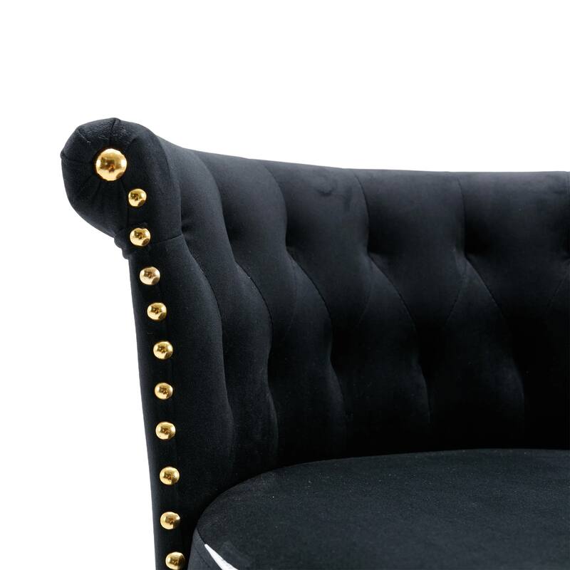 Ergonomic Swivel Bar Stools Set of 2 Adjustable Velvet Accent Chairs