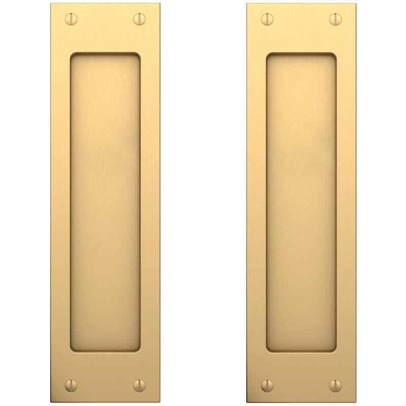 Baldwin Santa Monica Full Dummy Pocket Door Set with Double Door Catch