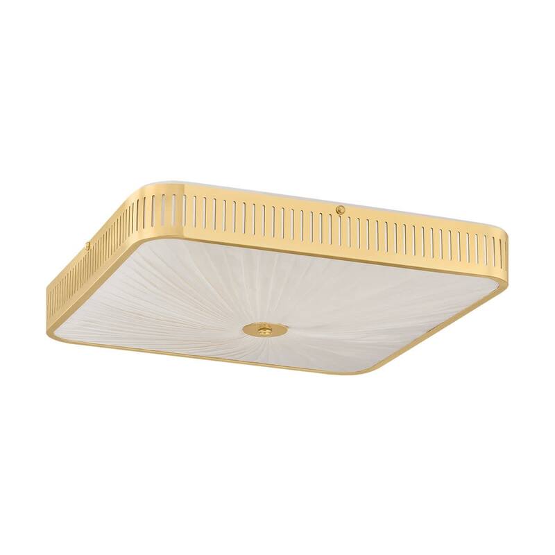 Hudson Valley Lighting AH4706 Henri 6 Light 21" Wide Semi-Flush Square - Aged Brass