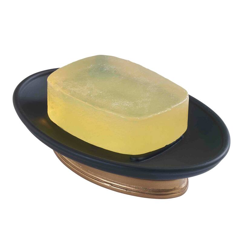 Avanti Linens Memphis Soap Dish - Black - Soap Dish