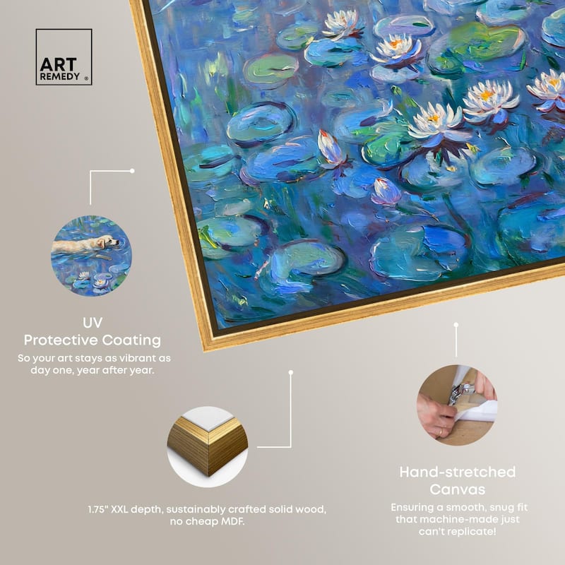 Lily Lagoon II Canvas by Modern Classic Art Remedy