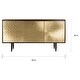 preview thumbnail 9 of 7, SAFAVIEH Couture Eleni Brass Sideboard - Dark Brown - 18 in w x 69 in d x 36 in h