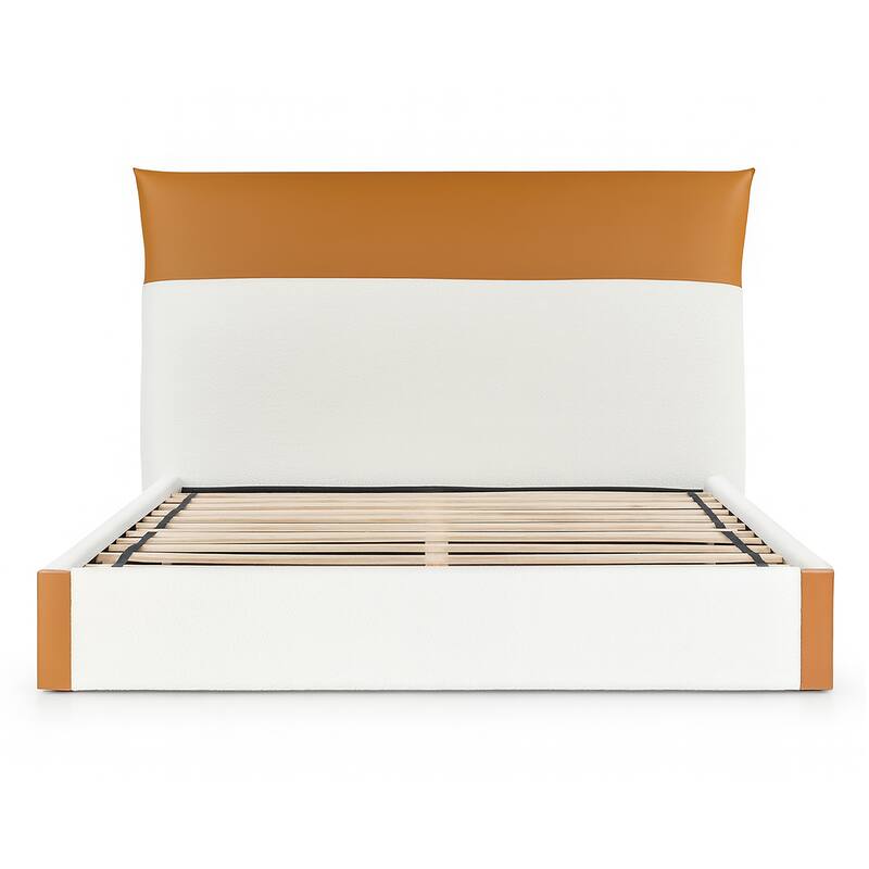 Brea Upholstered Queen Bed in Contrasting Colored Upholstery