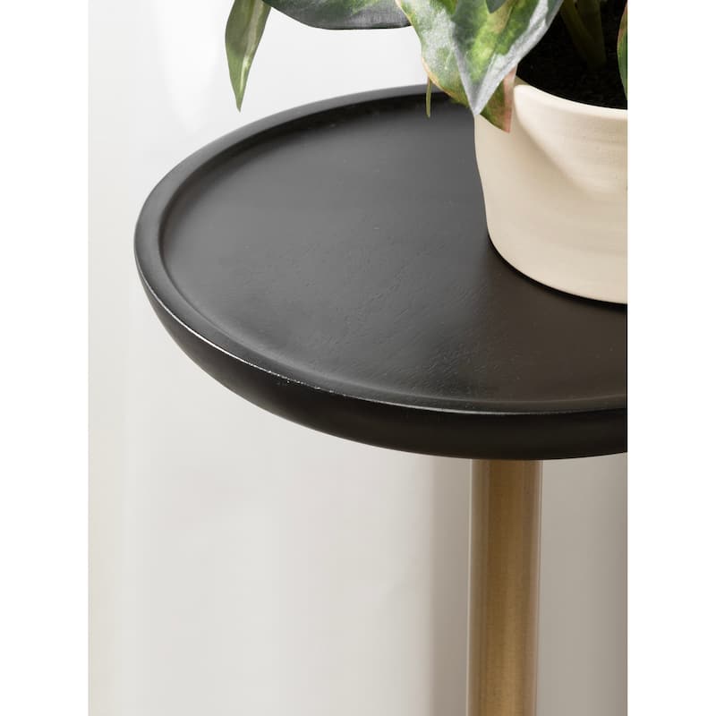 Kate and Laurel Xyler Wood and Metal Drink Table
