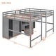 preview thumbnail 3 of 7, Kid-Friendly Design Twin Over Twin Bunk Bed