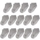 preview thumbnail 1 of 2, CozyWay CozyWay Non-Slip Ankle Grip Low Cut Toddler Socks, 14 Pack, Gray, 1-3 Years Old