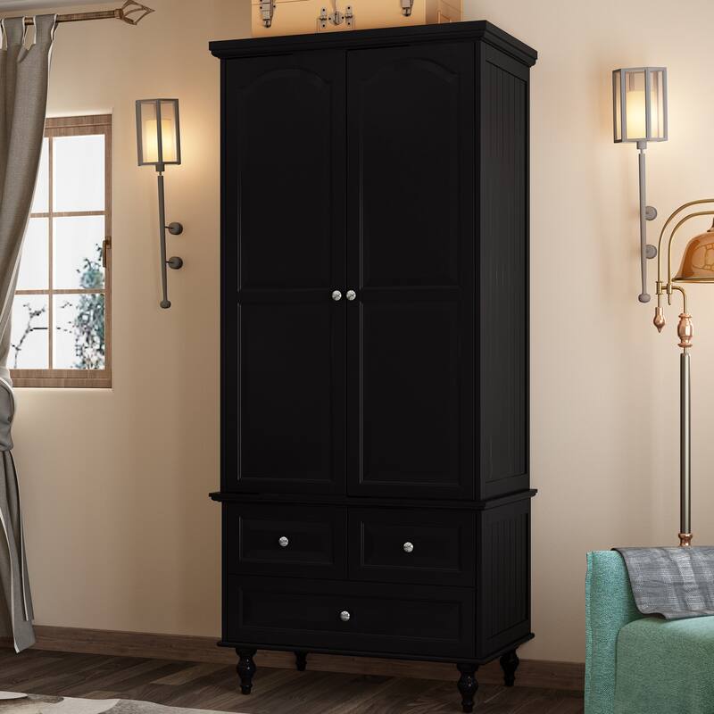 Armoire Wardrobe Closet Adjustable Shelves Closet Wardrobe Cabinet