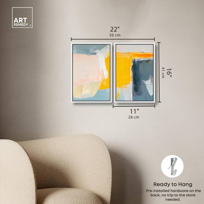 Skyward Radiance II Canvas Set of 2 by Art Remedy