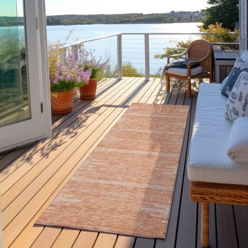 Machine Washable Indoor/ Outdoor Boho Moroccan Rug