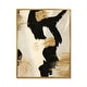 preview thumbnail 2 of 3, Designart "Glam Collage II" Modern & Contemporary Framed Canvas Print - Black
