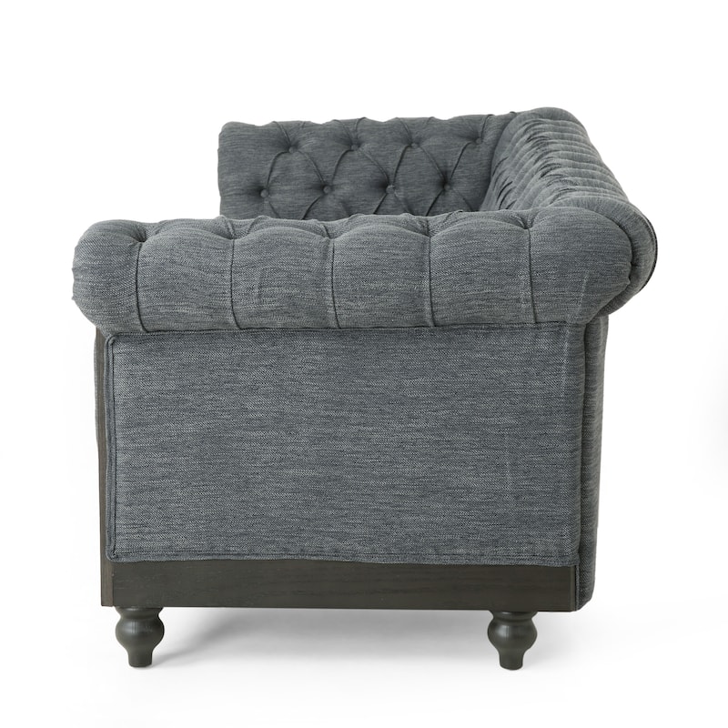 Castalia Nailhead Trim Chesterfield Sofa by Christopher Knight Home - 78.75" L x 33.50" W x 28.00" H