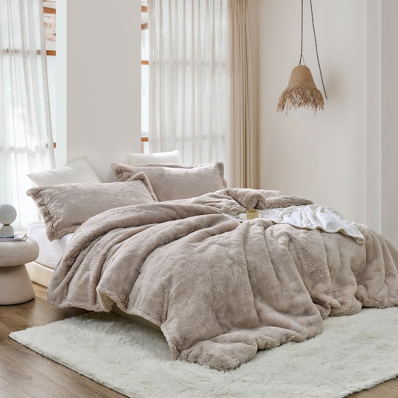 Chunky Bunny Bestie Coma Inducer® Oversized Comforter Set - Tan of Taupe - Queen