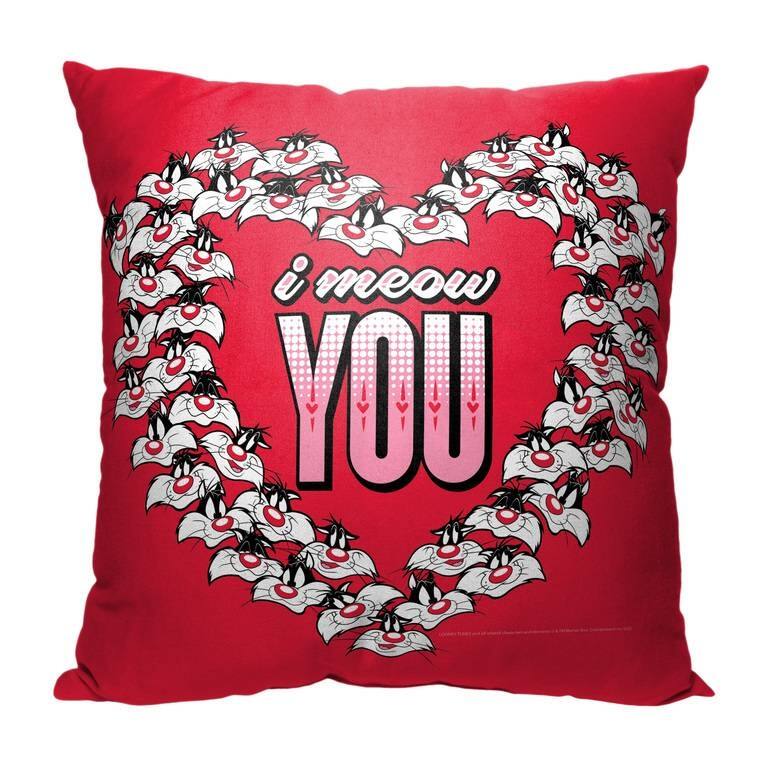 Warner Brothers Looney Tunes Meow You 18 Inch Throw Pillow