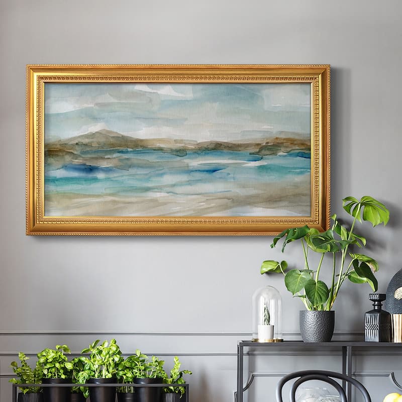 Peaceful Beach II Premium Framed Canvas- Ready to Hang