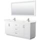 Option White / Giotto Quartz Top / Brushed Nickel