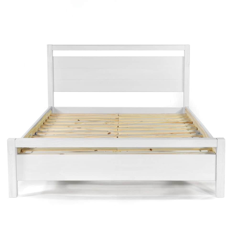 Grain Wood Furniture Solid Wood Loft Platform Bed