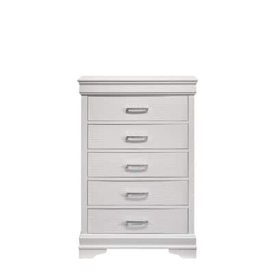 Modern Brooklyn 5 Drawers Chest made with Wood