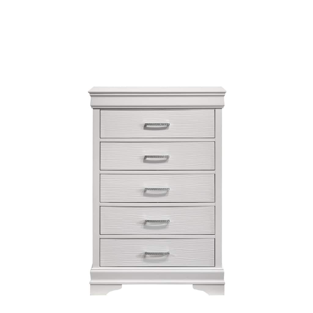 Modern Brooklyn 5 Drawers Chest made with Wood