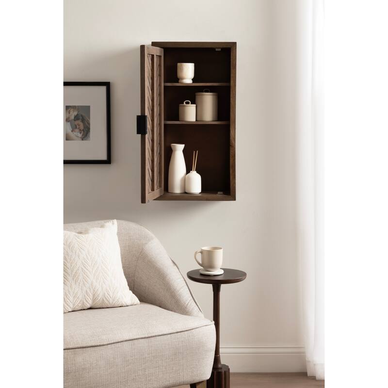 Kate and Laurel Mezzeta Tall 2-Door Bath Cabinet