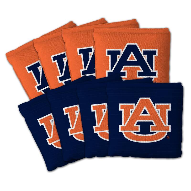 Auburn Tigers NCAA Dual Sided Pro Stop & Slide Cornhole Bags