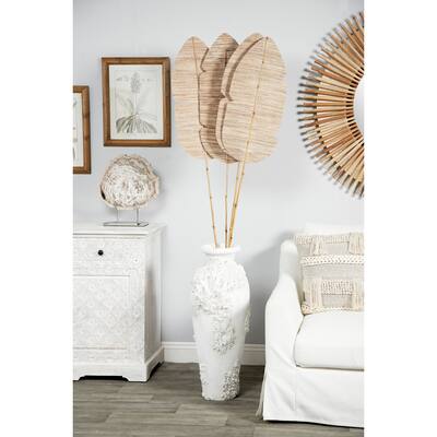 Brown Dried Plant Bamboo Home Decor Natural Foliage (Set of 4) - 13 x 1 x 79