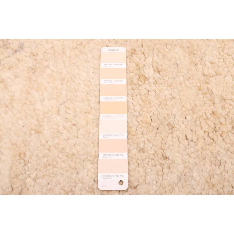 ECARPETGALLERY Hand-knotted Looma Ivory Wool Rug - 8'10 x 10'0