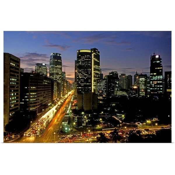 "Makati city in manila" Poster Print