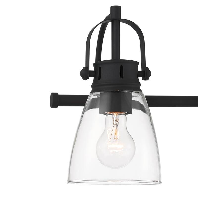 Acroma 6-light Modern Industrial Nickel Bathroom Vanity Lights