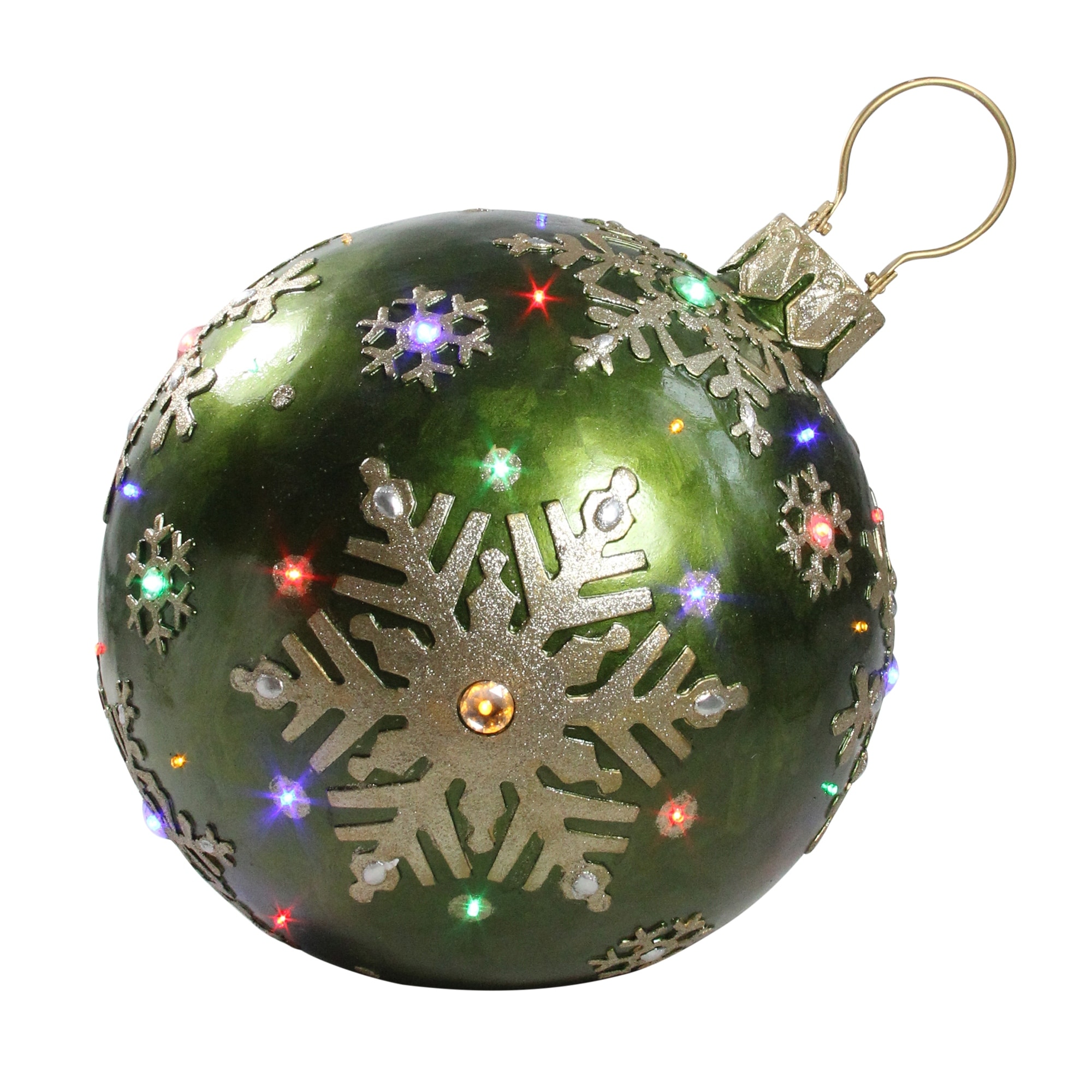 decorating a christmas ball ornament