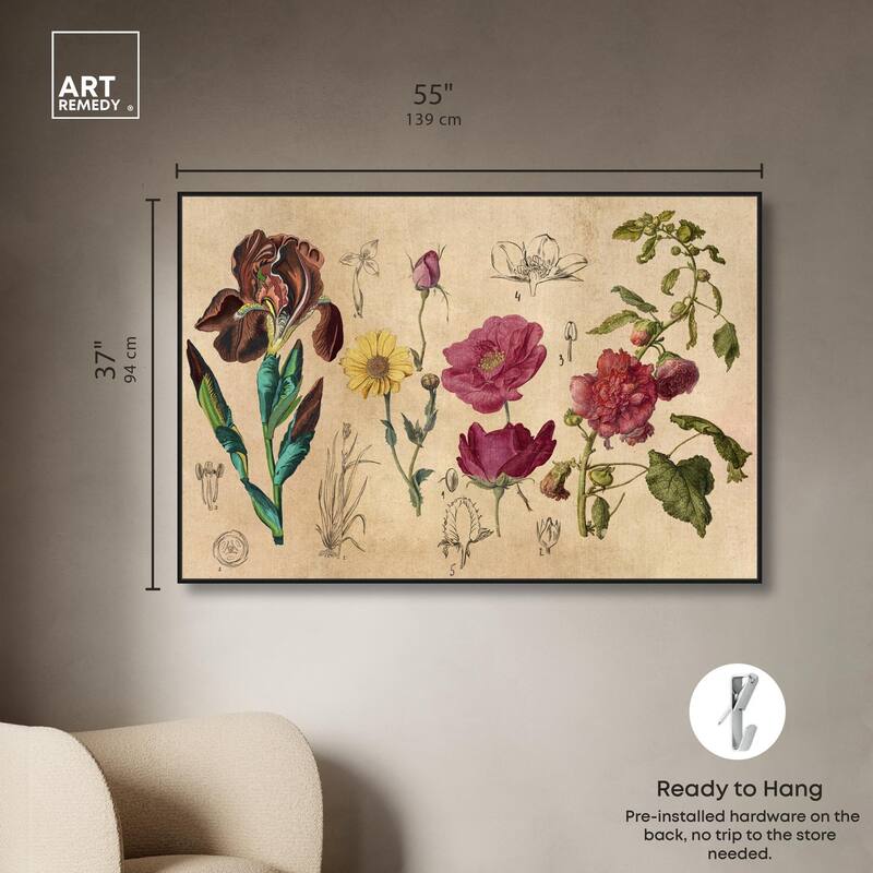 Blossoming Florals Canvas by Art Remedy