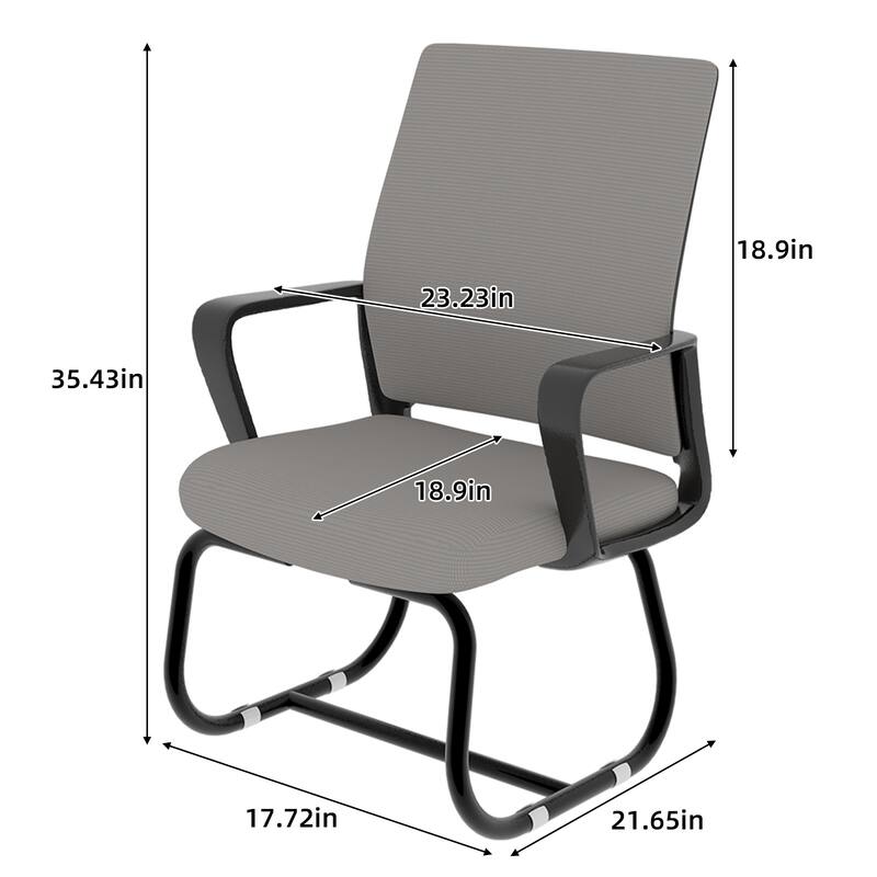 Minimalist Modern Office Chair - Metal Frame, Soft & Comfortable, Home & Office Use, Multiple Colors Available