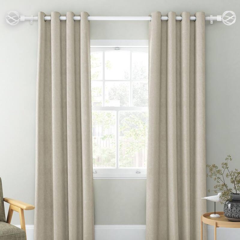 1-inch Diameter Zeffoli Adjustable Single Drapery Curtain Rod
