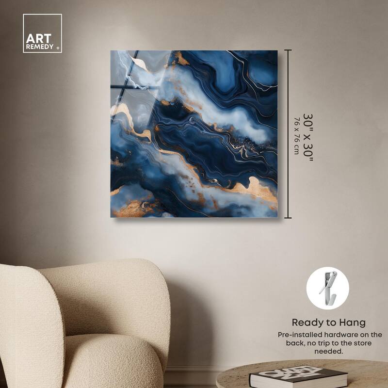 Deep Sea Geode IV Acrylic by Art Remedy, Ready to Hang