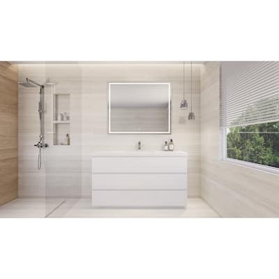 Aron 60'' Freestanding Vanity with Single Reinforced Acrylic Sink
