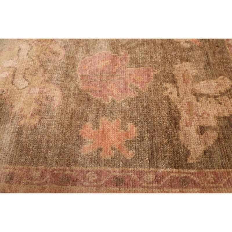 ECARPETGALLERY Hand-knotted Modern Oushak Brown, Taupe Wool Rug - 8'0 x 10'3