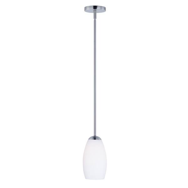 slide 2 of 4, Taylor 1-light 5" Wide Steel Pendant satin nickel