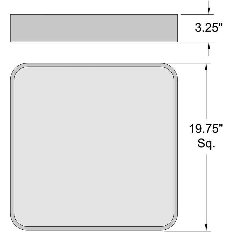 Access Lighting Granada LED Flush Mount - 20"