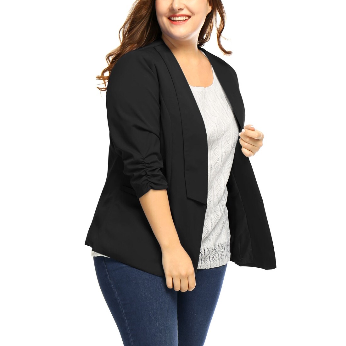 womens plus blazer jacket