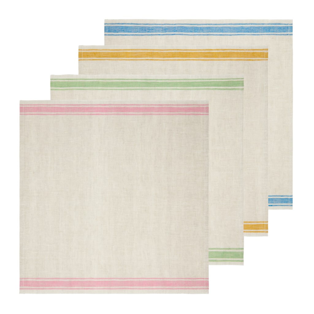 Caravan Easter Spring Assorted Napkin - Set of 4 - Blue/Green/Pink/Yellow - 20 x 30