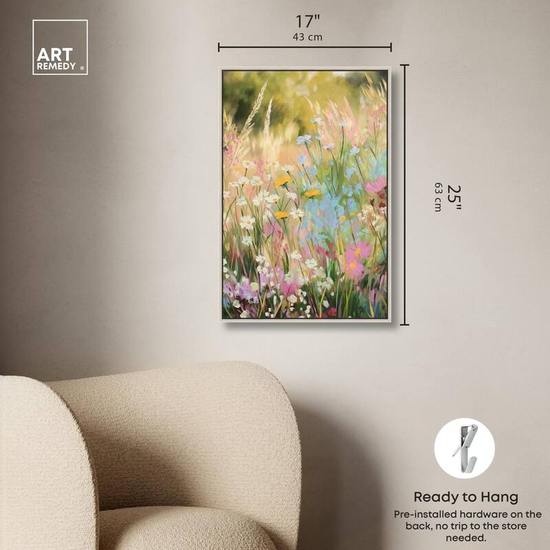 Floral Impressionism I Canvas by Art Remedy