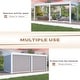 preview thumbnail 65 of 188, EROMMY Outdoor Louvered Pergola Gazebo with Adjustable Aluminum Rainproof Roof