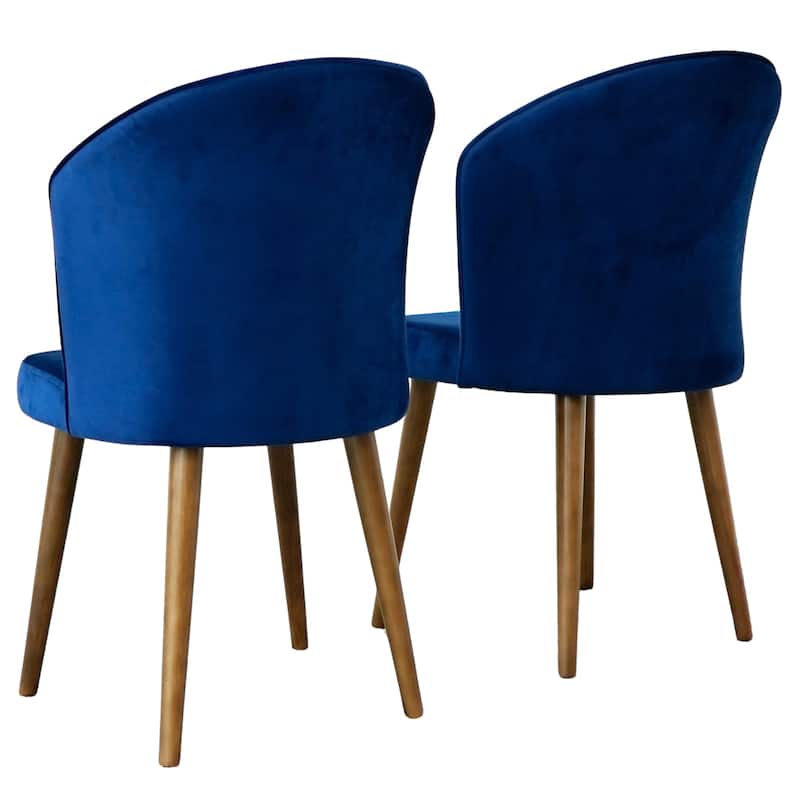 GDFStudio - Parsons Modern Velvet Dining Chair with Full Back Support & Solid Wood Frame, Set of 2 - 20.5"